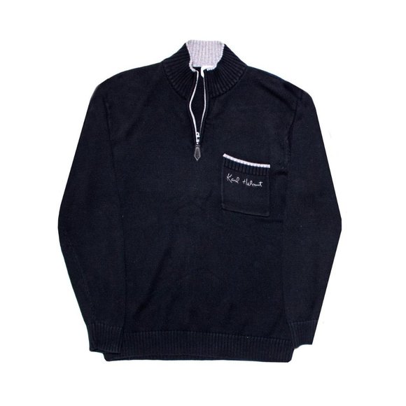 Black Karl Helmut Knit Sweater - Picture 1 of 4